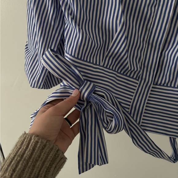 JOA striped top blue white medium revolve - Picture 3 of 8